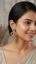 Royal Emerald Jhumka Earrings