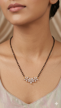Elegant Floral Mangalsutra – Minimal Grace Collection
