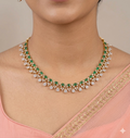 diamond-style stone necklace