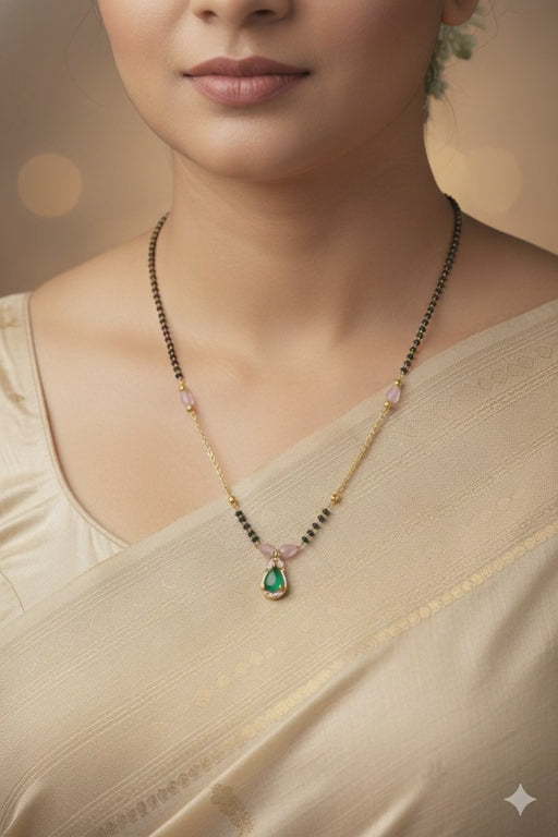 Elegant Black Bead Mangalsutra – Minimal Everyday Grace